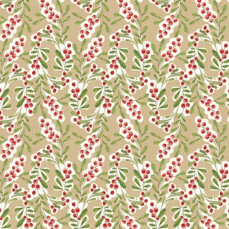 Blend Fabrics - Merry Stitches - Much Joy Beige 112.104.04.1