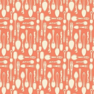 Blend Fabrics- Ana Davis- Clementine 113.104.04.1 Spoonful of Sugar Coral