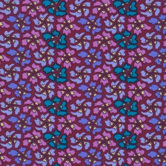 Rowan Stoffe - Liberty Art Fabrics - Mosaic Flower LB28 Blue