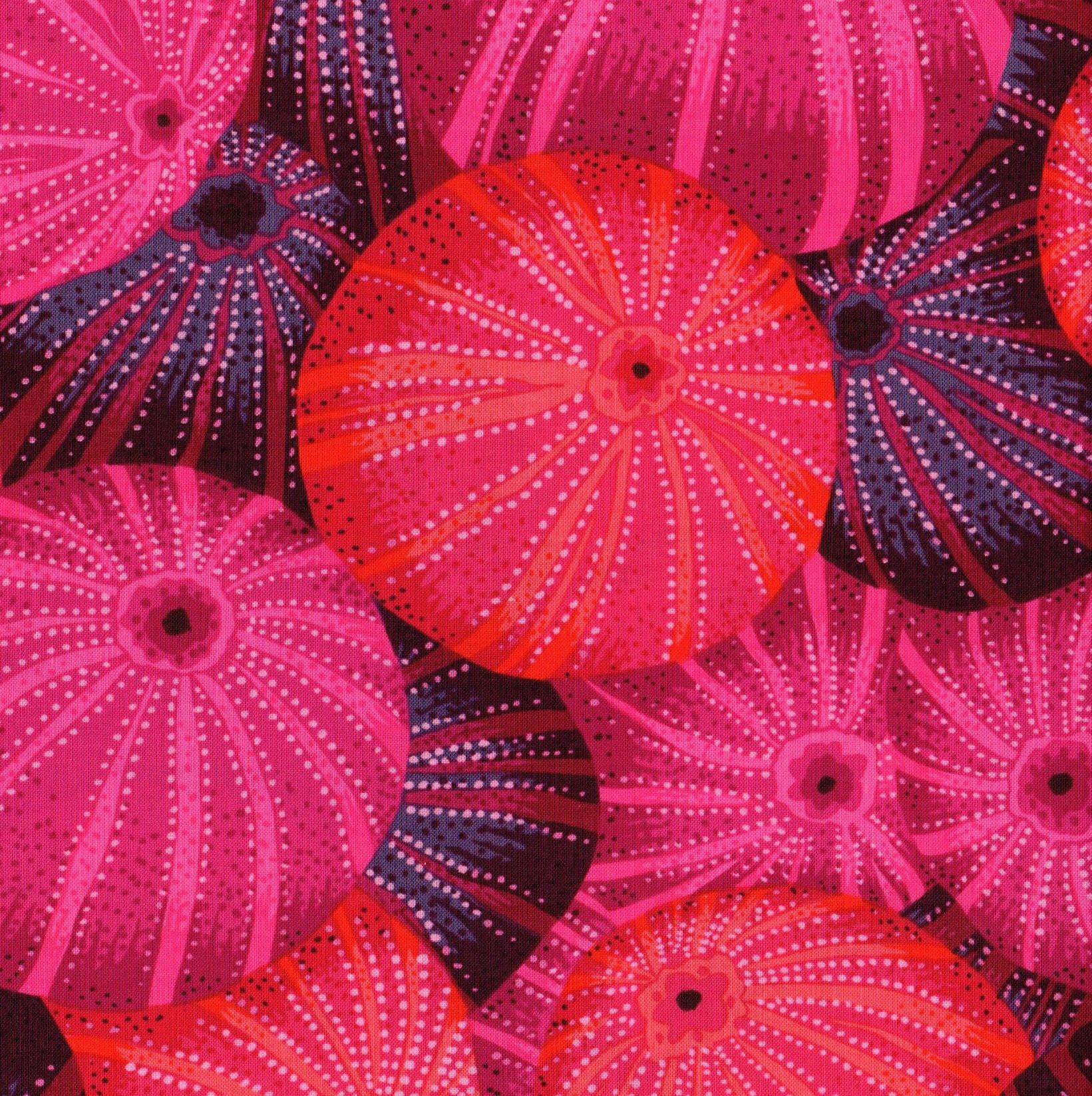 Free Spirit Fabrics - Kaffe Fassett Collective - Philip Jacobs - Sea Urchins PJ100 Red