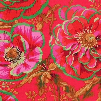 Free Spirit Fabrics - Kaffe Fassett Collective - Philip Jacobs -Dorothy PJ109 Red