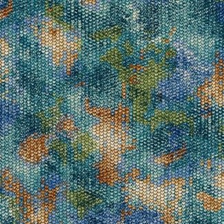 Robert Kaufman - Atlantia - Seaglass Scale Texture 18284 Metallic