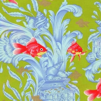 Fee Spirit Fabrics - Besties by Tula Pink - Treading Water TP214 Clove