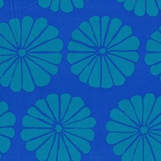 Free Spirit Fabrics - Kaffe Fassett Collective - Kaffe Fassett  - Damask Flower GP183 Blue