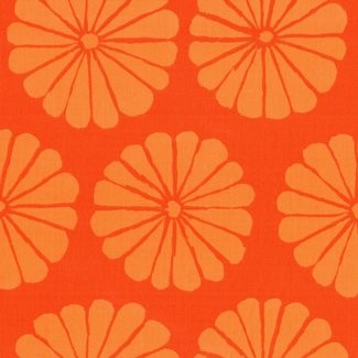 Free Spirit Fabrics - Kaffe Fassett Collective - Kaffe Fassett  - Damask Flower GP183 Orange