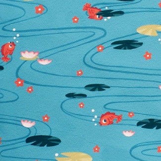 Alexander Henry Fabrics - Indochine DE 7778 A Kingyo (goldfish)