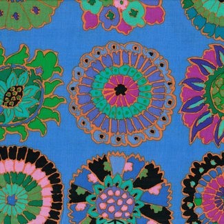 Free Spirit Fabrics - Kaffe Fassett Collective - Kaffe Fassett - Carpet Cookies GP192 Blue