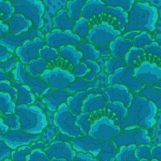 Free Spirit Fabrics -Kaffe Fassett - Tonal Floral GP197 Turquoise