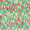 Red Rooster - Whispers Digital by Flora Bowley Collection - Light Turquoise Rain Drop Digital Printed 26286-LTTUR1 