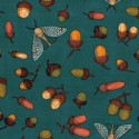 Free Spirit Fabrics - Forest Floor by Rachel Hauer - Bits and Bugs RH15 Teal