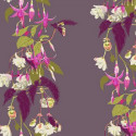 Free Spirit Fabrics - Anna Maria's Conservatory - English Summer AM 003 Name Drop Fuchsia