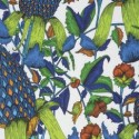 Free Spirit Fabrics - Studio KM - The Garden of Earthly Delights - Pineapple KM001-8 Blue