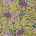 Free Spirit Fabrics - Studio KM - The Garden of Earthly Delights - Palms KM003-8 Purple