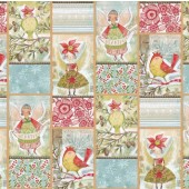 Blend Fabrics - Merry Stitches - Little World of Wonder Panel Multi 112.104.02.1
