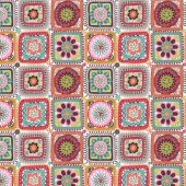 Blend Fabrics - Riding Hood - Granny Squares - 114.109.05.2 White