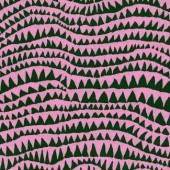 Free Spirit Fabrics - Kaffe Fassett Collective - Brandon Mably - Sharks Teeth BM60 Pine