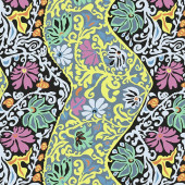Free Spirit Fabrics - Kaffe Fassett Collective - Brandon Mably - Bali Brocade BM69 Contrast