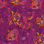Free Spirit Fabrics - Conservatory - Parlant aux Fleurs CO 001 Begonia