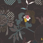 Art Gallery Fabrics - Etno by Pat Bravo - Stitched Anthomania Deep ETN-50040 