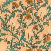 Free Spirit Fabrics - Forest Floor by Rachel Hauer - Small Dandelions RH17 Yellow