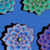 Free Spirit Fabrics - Kaffe Fassett Collective - Kaffe Fassett - Shadow Flower GP187 Blue