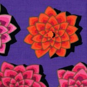 Free Spirit Fabrics - Kaffe Fassett Collective - Kaffe Fassett - Shadow Flower GP187 Purple