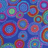 Free Spirit Fabrics - Kaffe Fassett Collective - Kaffe Fassett - Mosaik Circles GP176 Blue