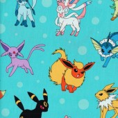 Robert Kaufman Fabrics - Pokemon 16210 Aqua