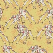 Free Spirit Fabrics - Riddles & Rhymes Giraffe TG154 Lemon