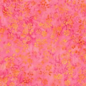 Anthology Fabrics - Handmade Batik - Jaqueline De Jonge - Summer Days - Petals  3383 Pink