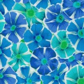Free Spirit Fabrics - Kaffe Fassett Collective - Philip Jacobs - Pinwheels PJ117 Blue