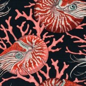 Free Spirit Fabrics - Mariana by Rachel Hauer - Nobel Nautilus RH078 - Pink