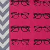 Echino Stoffe - Glasses - Pink JG99700.702A