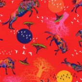 Free Spirit Fabrics - Migration by Lorriane Turner - Wildebeests in Motion LT014