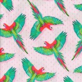 Free Spirit Fabrics -  Daydreamer by Tula Pink - Macaw Ya Later TP170 Dragonfruit