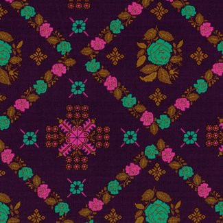 Free Spirit Fabrics - Anna Maria Horner - Tambourine - Cornered - Regal  AH135