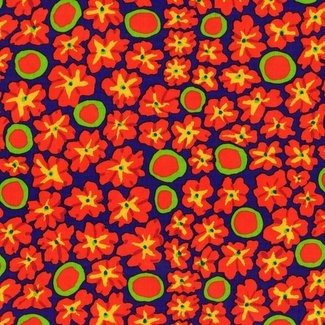 Free Spirit Fabrics - Kaffe Fassett Collective - Brandon Mably - Primulas BM71 Blue