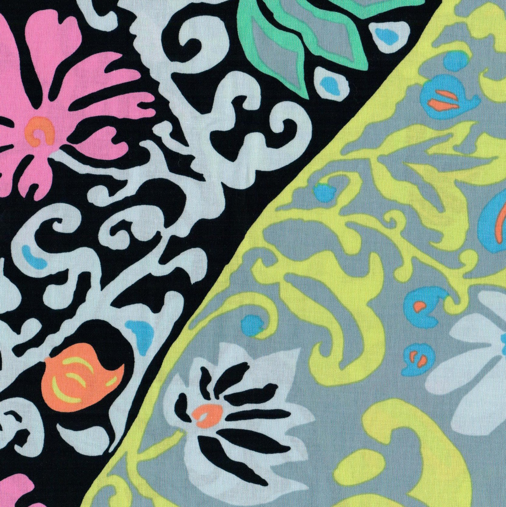 Free Spirit Fabrics - Kaffe Fassett Collective - Brandon Mably - Bali Brocade BM69 Contrast