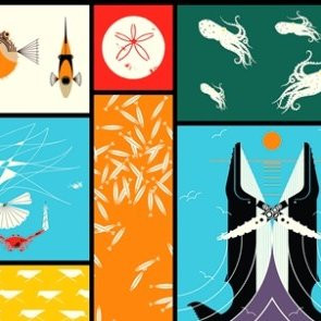 Birch Fabrics - Premium Organic (Bio) Cotton - Maritime Panel CH39