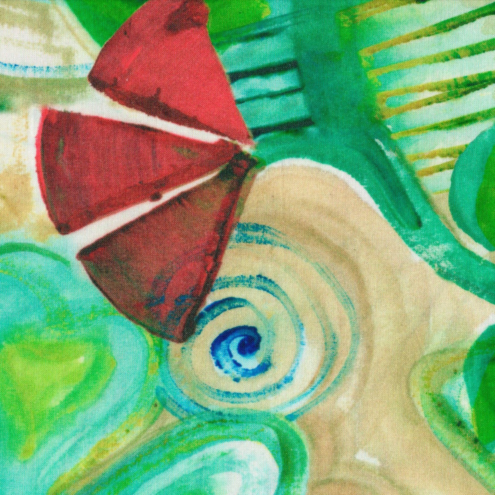 Free Spirit Fabrics - Art Excursion by Denise Burkitt - Drifting Petals DB001 Multi