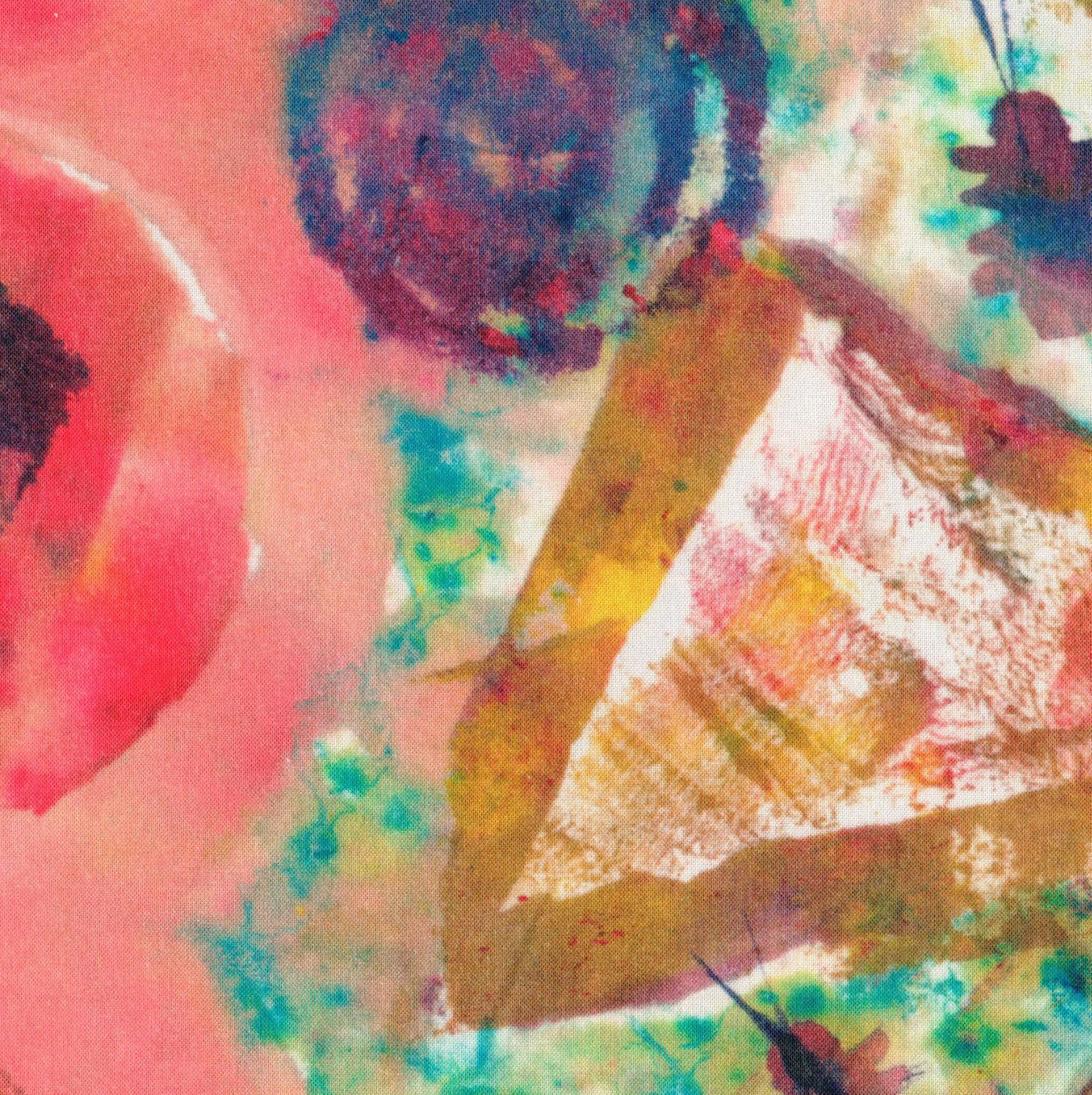 Free Spirit Fabrics - Art Excursion by Denise Burkitt - New Life DB007 Multi