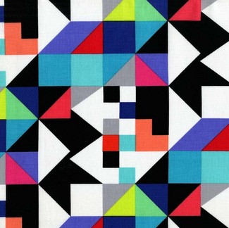 Michael Miller Fabrics - Tangram by Mark Hordyszynski DC6209 Brite