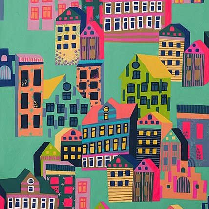 Alexander Henry Fabrics - Rainbow - Wilderberry Hill 8747 A