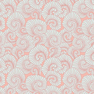 Art Gallery Fabrics - Drift by Angela Walters - Feathered Coral Light DFT-6302