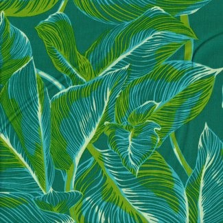 Free Spirit Fabrics - Anna Maria Horner - Made My Day -Canna AH162 Jade
