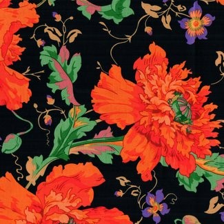 Free Spirit Fabrics - Kaffe Fassett Collective - Philip Jacobs PJ127 Papaver Orange