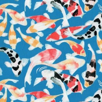 Michael Miller Fabrics - Koi Dance DC7439 Blue