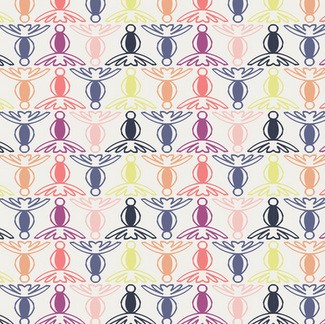 Art Gallery Fabrics -Luxe in Bloom by Sarah Watson - Dandelions in Dusk LIB-8202 