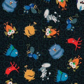 Benartex - Matthew's Mini Monsters by Matthew Pridemore 4137