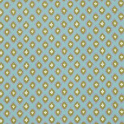 Free Spirit Fabrics - Dena Designs - Tangier - Ikat Diamonds DF171 Aqua